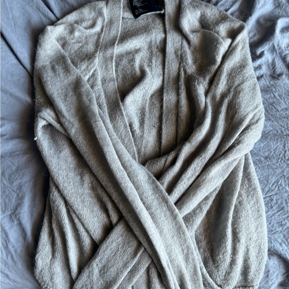 american eagle outfitters Blouse XL Women’s V-neck Gray Cardigan Buttons/pockets - Picture 8 of 13